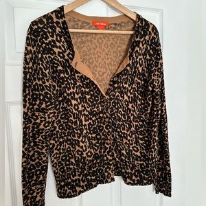 Leopard print cardigan